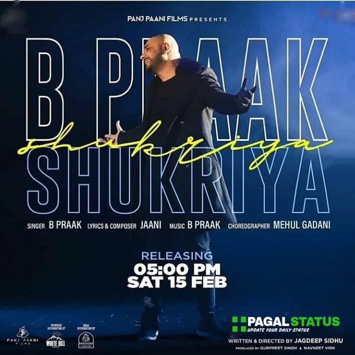 Shukriya BPraak Song Status Video