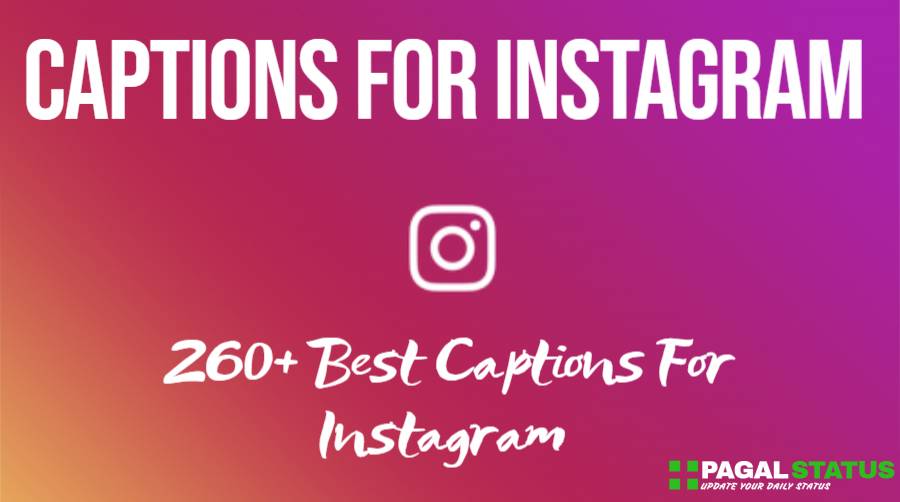 260+ Captions For Instagram