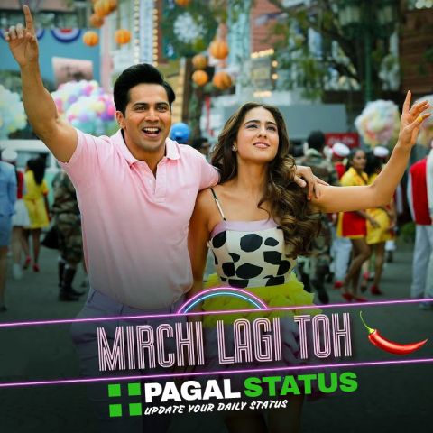 Mirchi Lagi Toh Song Coolie No1 Status Video