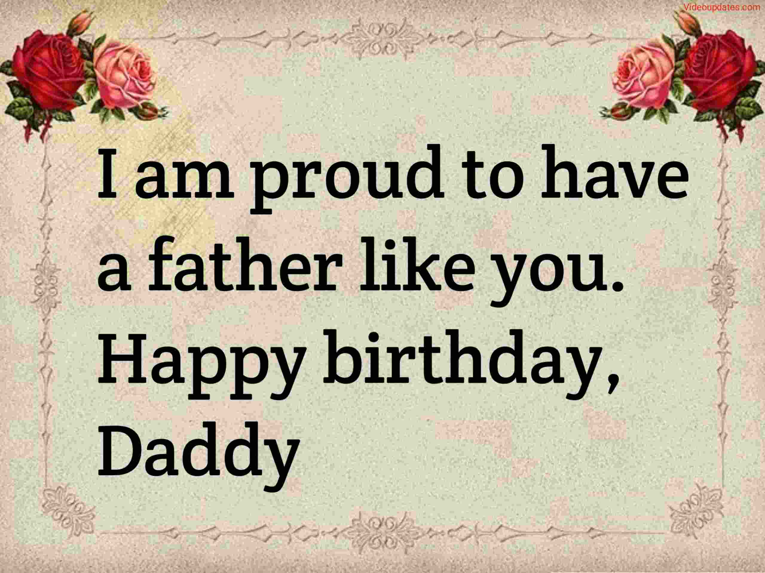 Daughter Remembring Dad On His Birthday Wishes